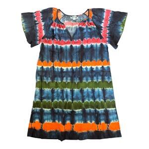 Velvet by Graham & Spencer Tie-Dye Cotton Dress XS Lightweight Boho Summer Style